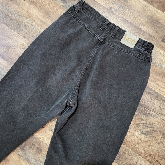 Lee Vintage 90's Women's Black Denim Stretch Waist Casual Jeans Size 12 M - Picture 9 of 9